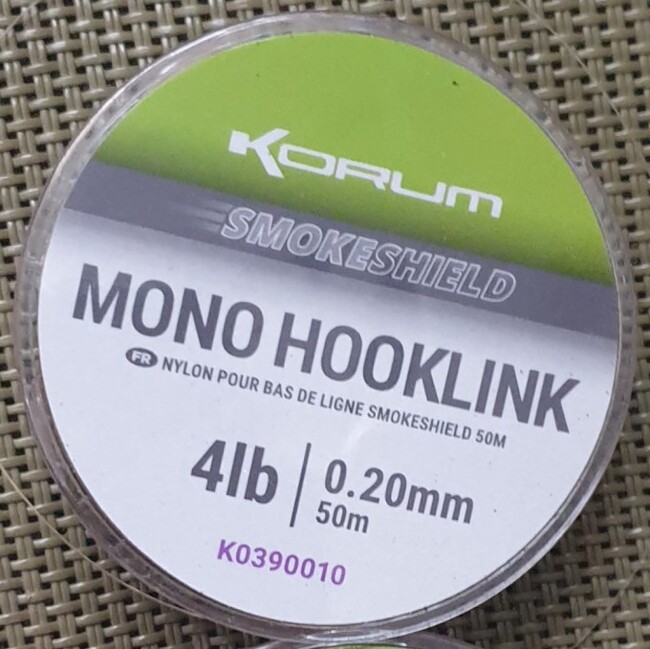 Korum Smokeshield Mono Hooklink 4lb/0,20mm (50m)