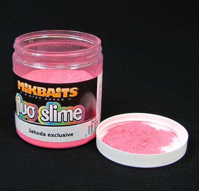 Mikbaits Obalovac  Dip Fluo  Slime  Jahoda exclusive 100g 