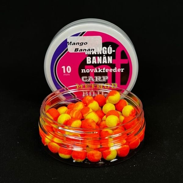 Boilies NovákFeeder Carp Method Mango-Banán 10mm 25g