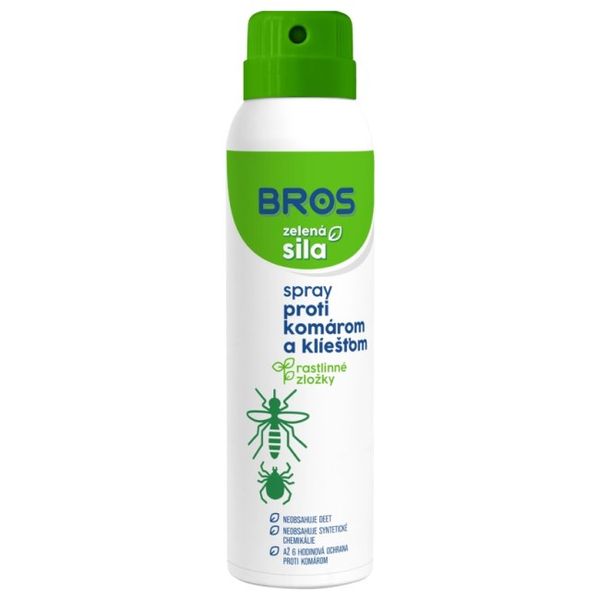 Bros Zelená sila spray proti komárom a kliešťom 90 ml