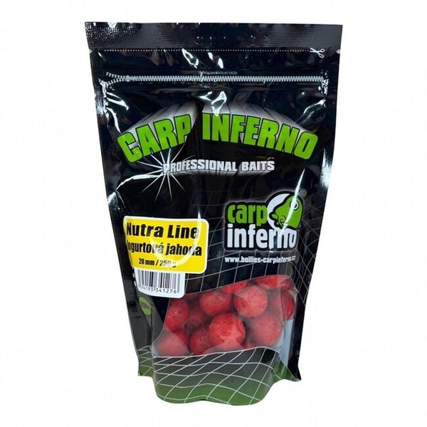 Carp Inferno Boilie Nutra 20mm 250g Jogurtová jahoda