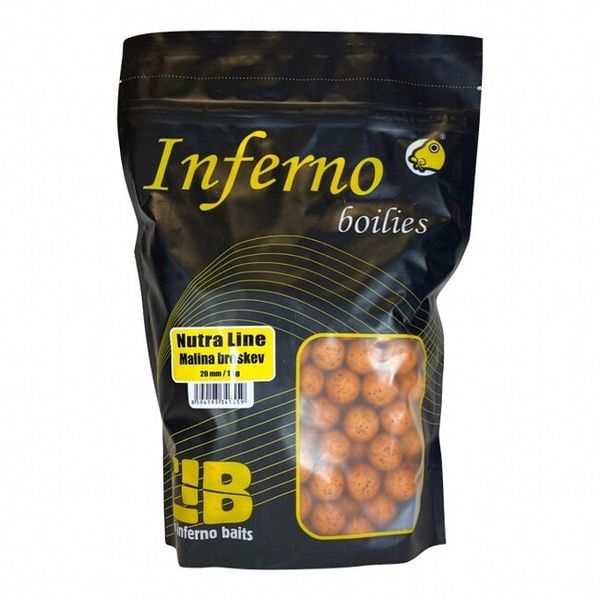 Carp Inferno Boilies Nutra Line 20mm 1kg Malina/Broskyňa