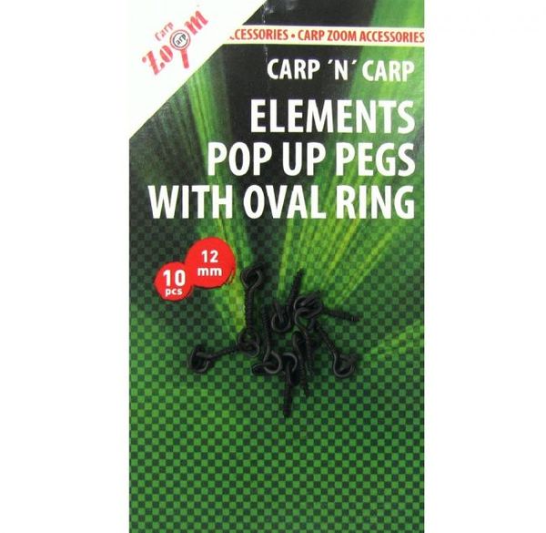 Carp Zoom Skrutky na uchytenie Pop Up s Oválnym Krúžkom  0,12mm/10ks- CZ4496