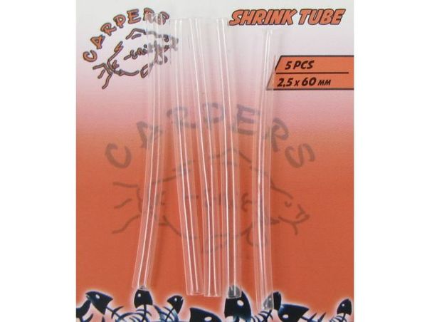 Carpers Shrink Tube 2,5x60mm/5ks/clear