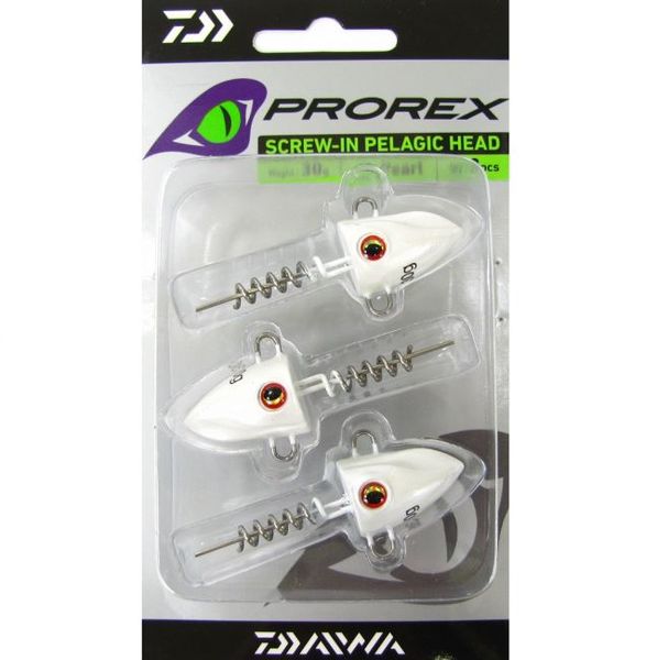 Daiwa Prorex Jigová hlava Pelagic Šróbovacia - 20g pearl 3ks