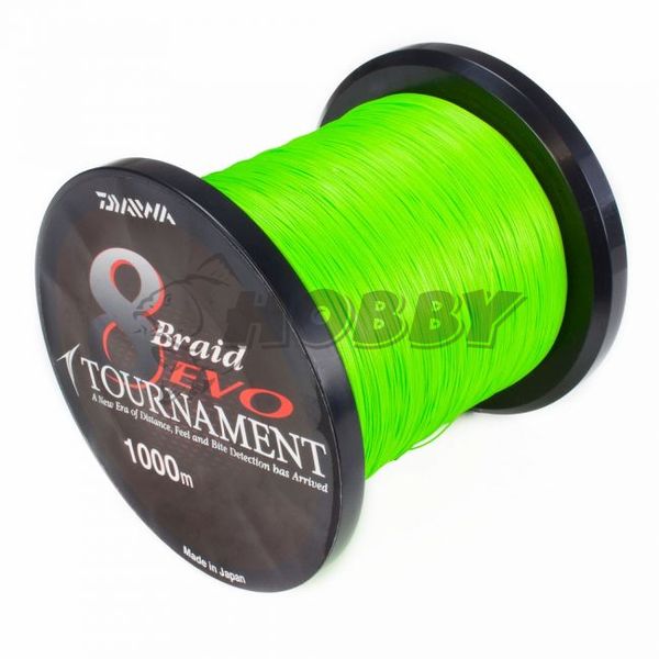 Daiwa Tournament 8 B Evo 0,16mm/12,2kg/1m Fluo