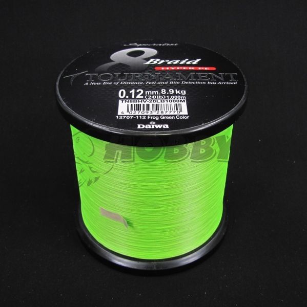 Daiwa Tournament Šnúra 8 Braid Green 0.10mm/6.6kg/1m