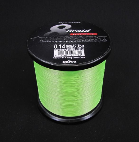 Daiwa Tournament Šnúra 8 Braid Green 0.14mm 10.8kg