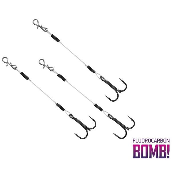 Delphin BOMB Twisto RIGS Fluorocarbon č.6 8cm 3ks