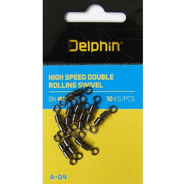 Delphin High Speed Double Rolling Swivel A-04 14/4kg 10ks