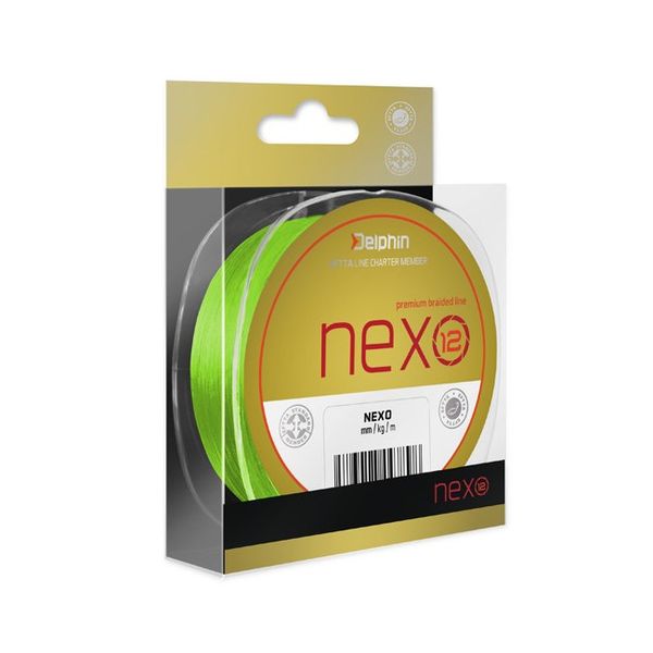 Delphin NEXO 12 / fluo zelená 130m 0,12mm 19,1lbs