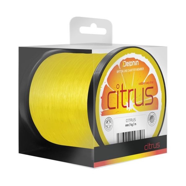 Delphin Vlasec Citrus 0,25mm 11lbs 1200m žltý