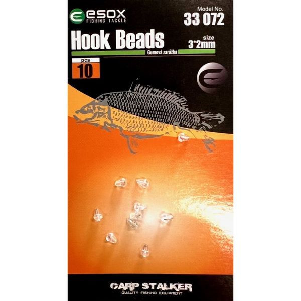 Esox Hook Beads 10 ks (3x2mm) transparent