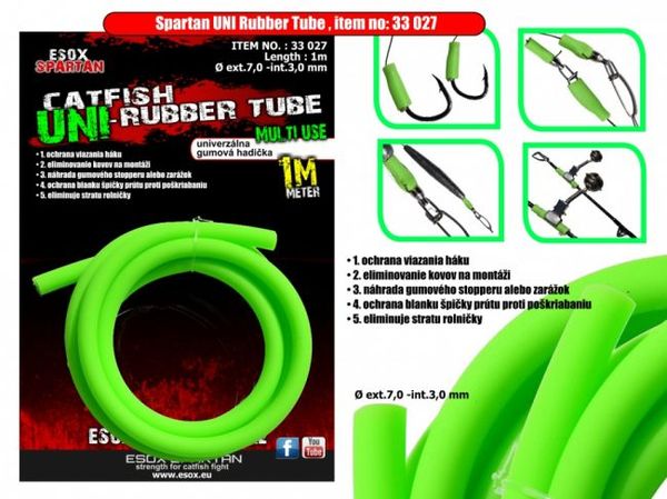 Esox Spartan hadička UNI Rubber Tube 1m