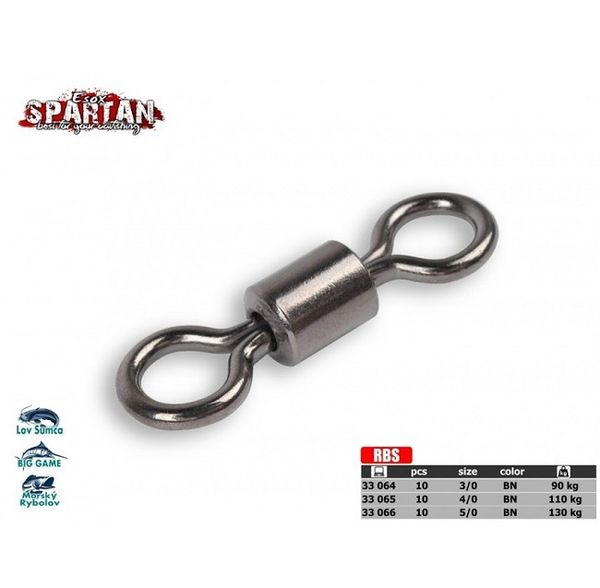 Esox SPARTAN Rolling Barrel Swivel 4/0 110kg 10ks