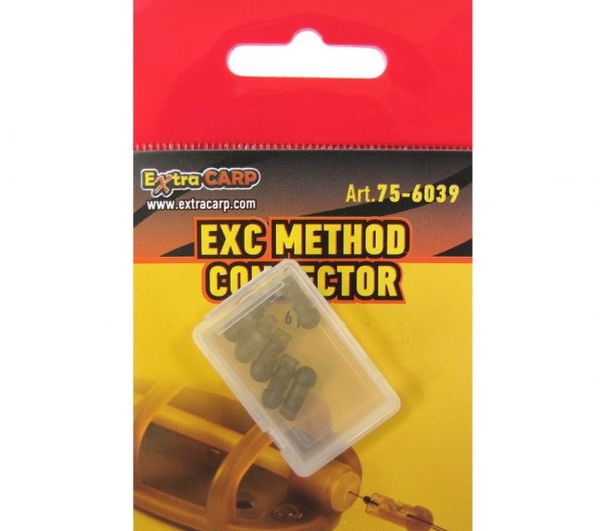 Extra Carp Method Connector 6ks, transparent. hnedá