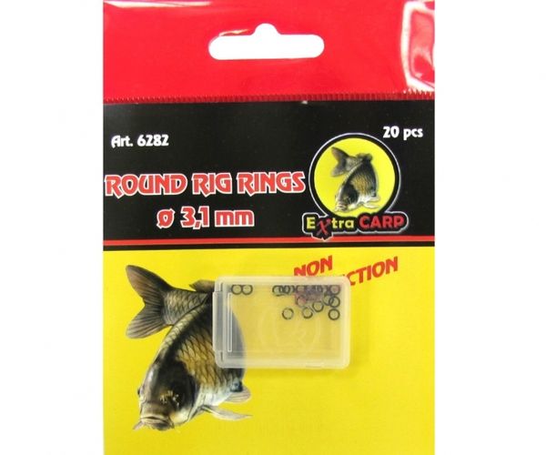 Extra Carp Round Rig Rings 3.1mm 20ks