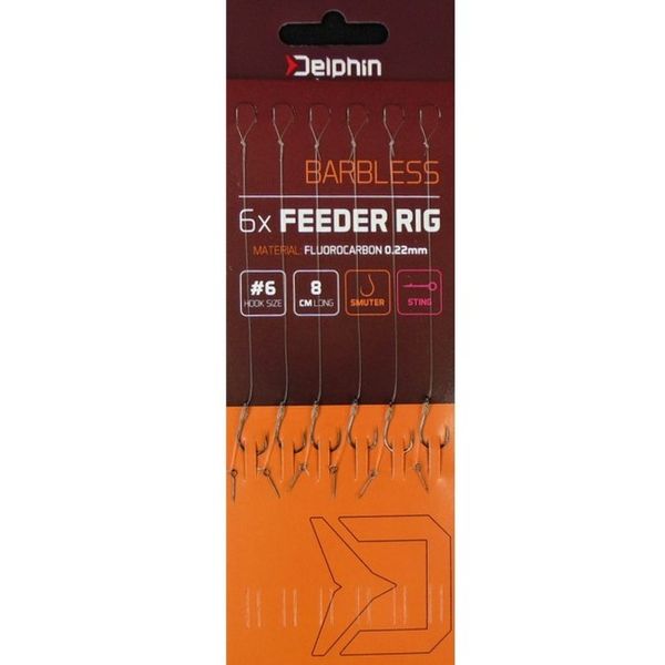 Feedrový nadväzec Delphin FLR Sting v.8 8cm 6ks SM