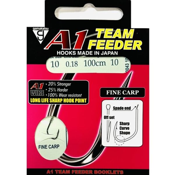 Gamakatsu A1 Team Feeder Fine Carp veľ.10/0,18mm/100cm/10ks