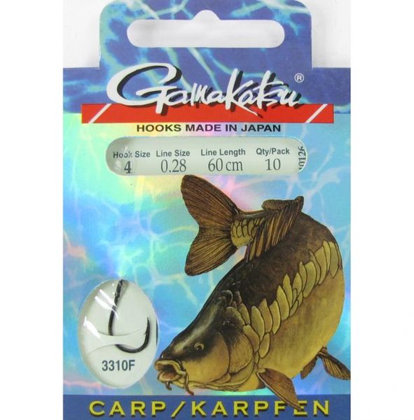 Gamakatsu BKG-3310F Carp veľ.8/0,25mm/60cm/10ks