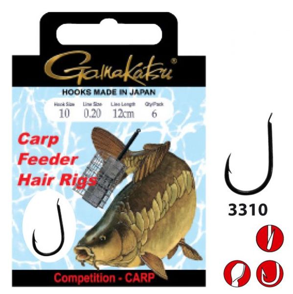 Gamakatsu BKS-3310B Carp Feeder veľ.14/0,16mm/70cm/6ks