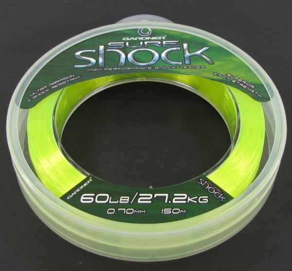 Gardner Shock Sure 60Lb žltá 0,70mm/27,2kg/150m