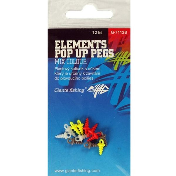 Giants Fishing Elements Pop Up Pegs Mix 12 ks