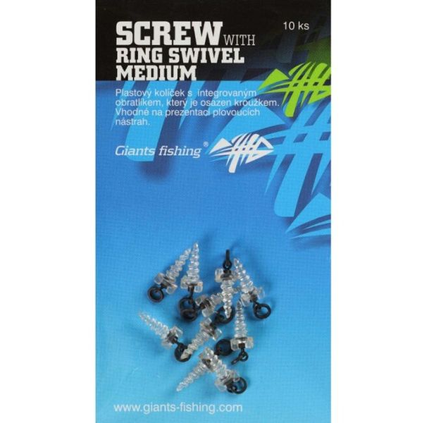 Giants fishing Screw with Ring Swivel Medium 10ks