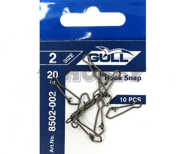 Gull Hook Snap Karabinka 8502-000 Veľ.0/12kg/10ks