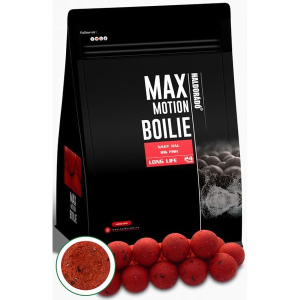 Haldorádó MAX MOTION Boilie Long Life 24 mm 800 g Veľká ryba