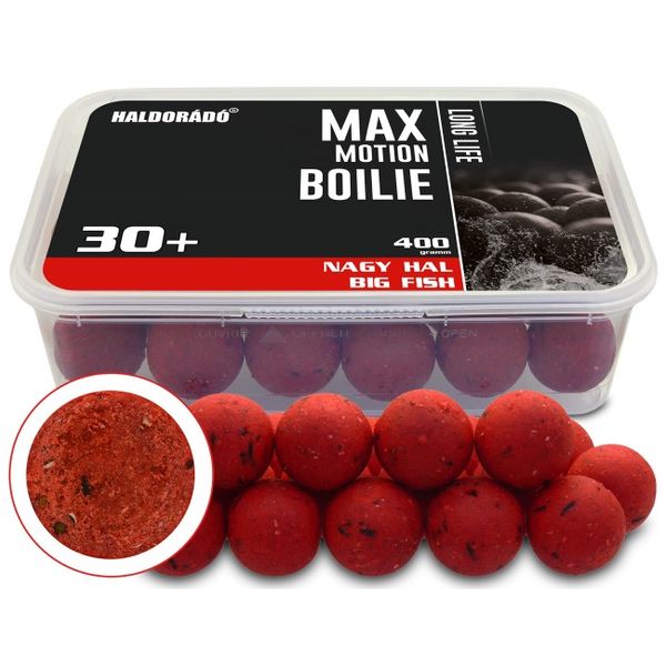 Haldorádó MAX MOTION Boilie Long Life 30+ mm 400 g Veľká ryba