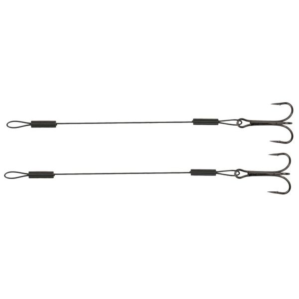 Hotový nadväzec MIKADO STINGER - JAWS STEEL (6cm,18kg,trojhák v.2) 2ks