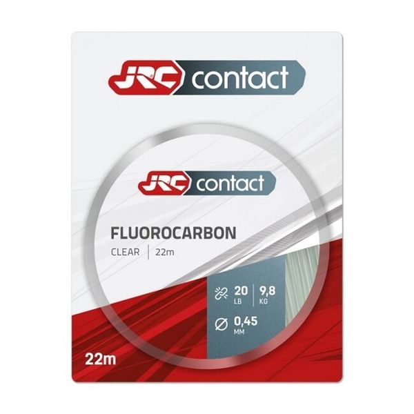 JRC Contact Fluorocarbon Hooklink Clear 30LB 22 m