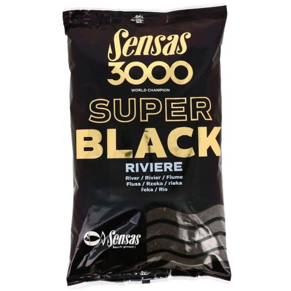 Krmivo Sensas 3000 Super Black Carp (Kapor-čierne) 1kg