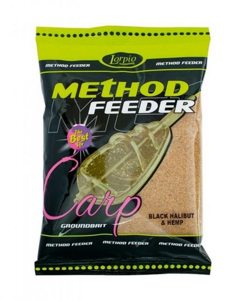 Lorpio Method Feeder Black Halibut+Hemp 700g