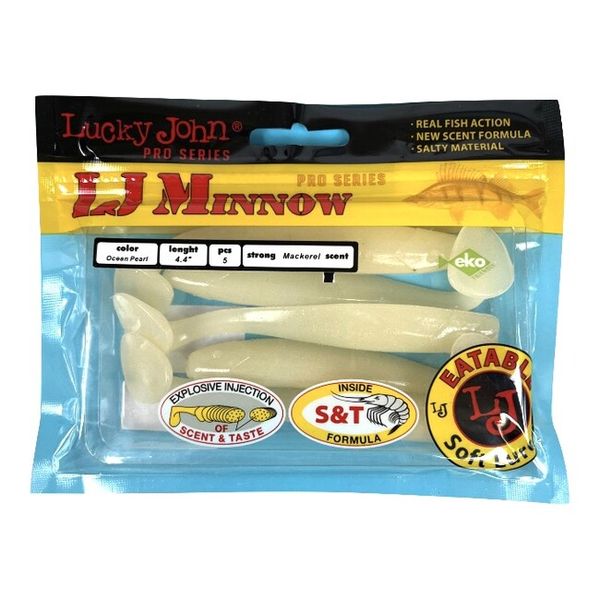 LUCKY JOHN LJ MINNOW Svietiace 4,4" 5ks Ocean Pearl