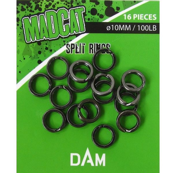 MADCAT Split Kovový krúžok 10mm/100lb/ 16ks