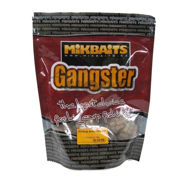 Mikbaits Gangster PVA Bomb 15ks - G2 Krab Ančovička Asa