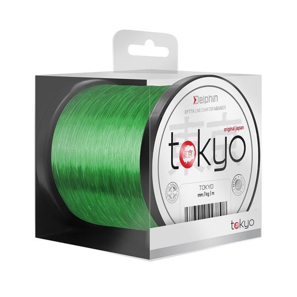 Monofil Delphin TOKYO 0,330mm 18lbs 600m fluo zelený