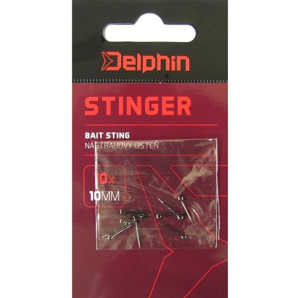 Nástrahový osteň Delphin STINGER 10mm 10ks čierny