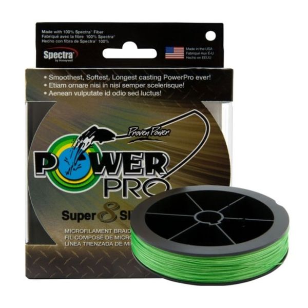 Pletená Šnúra PowerPro Sup 8 Slick V2 135m 0,23mm 17kg  Aqua Green