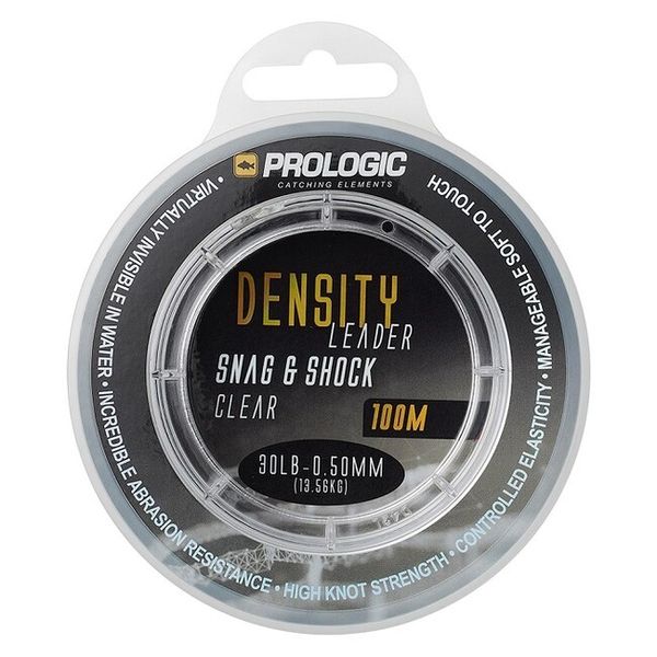 Prologic Šokový Vlasec Density Snag Shock Leader Clear 0,50mm 13,60kg 100m