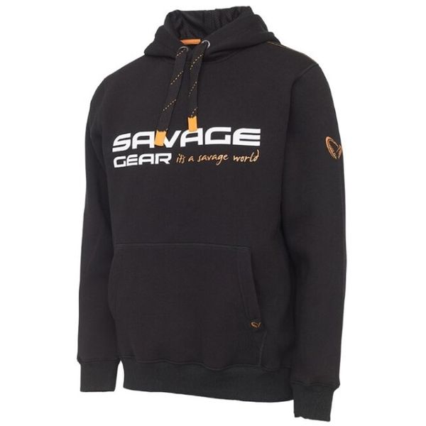 Savage Gear Mikina Cosmo Hoodie Black Ink  M