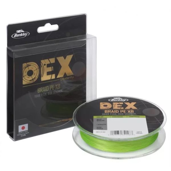 Šnúra Berkley DEX Braid PE X8 Chartreuse 150 m 0,04 mm 4,1 kg