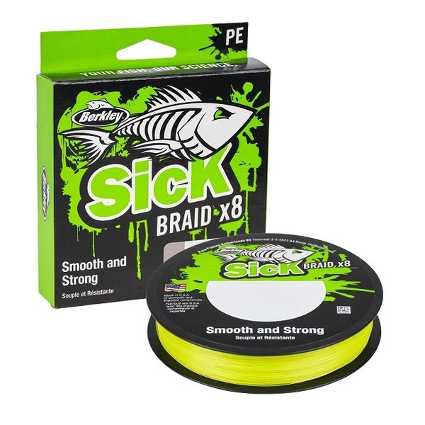 Šnúra Berkley SICK BRD FLGRN 0,10 mm 7,5 kg 150 m fluo zelená