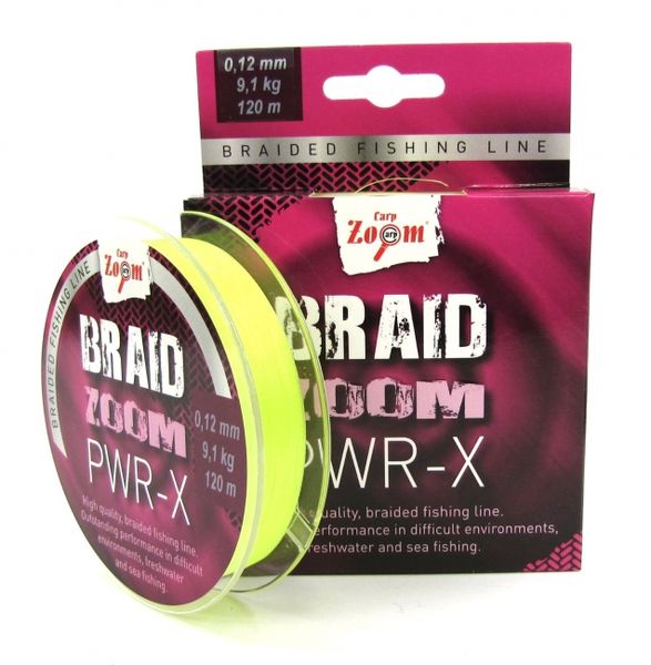 Šnúra Carp Zoom BRAID ZOOM PWR-X FLUO 0,08-0,25mm/120m