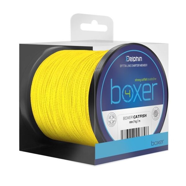 Šnúra Delphin BOXER 4 0,50mm 41,7kg 150m fluo žltá