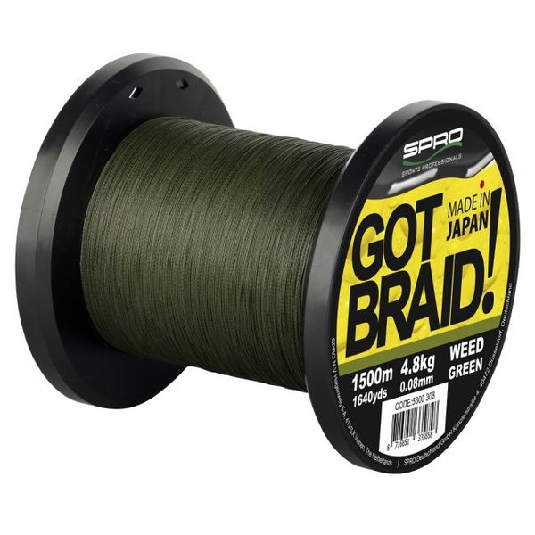 Šnúra Spro Got Braid 0,20mm/12,8kg/1m Weed Green