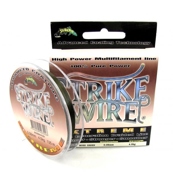 Šnúra Strike Pro Wire zelená 0,08mm/135m/4,5kg