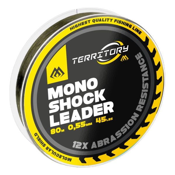 Šokový Vlasec Mikado Territory Shock Leader 0,55 mm 20,00 kg 80 m Zelený